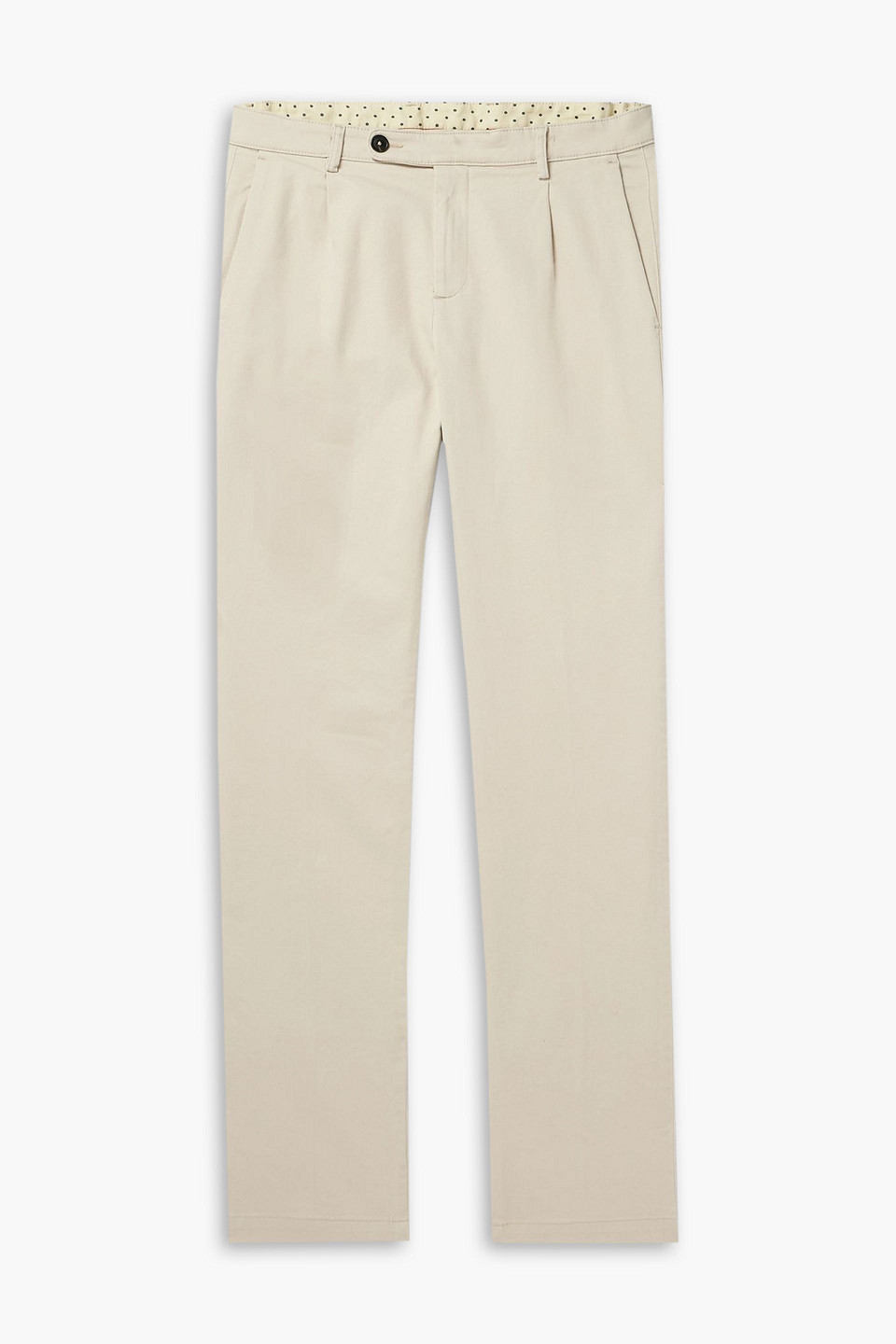 massimo alba - ionio2 straight-leg pleated cotton-blend twill pants - neutral - it 52