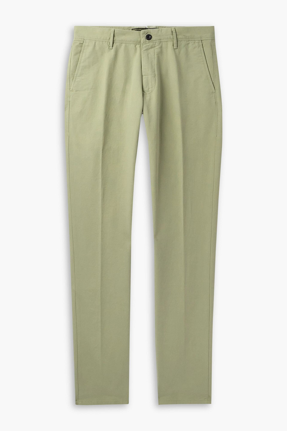 slowear - straight-leg cotton-blend pants - green - uk/us 31