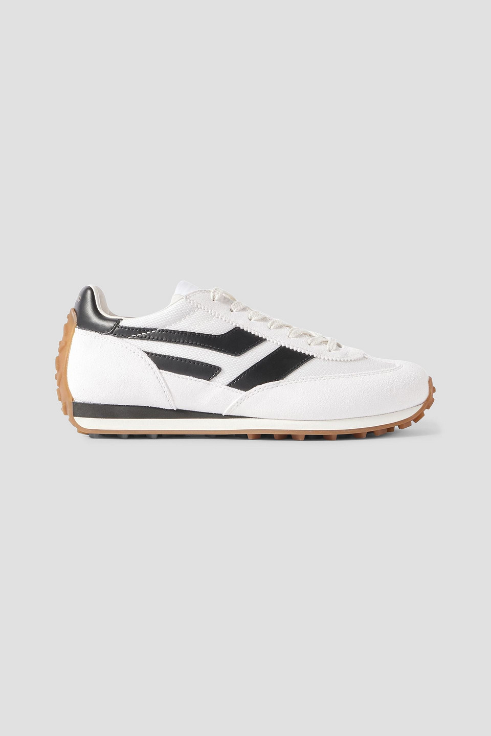 Tom Ford Low-profile White Sneakers With Black Leather Accents