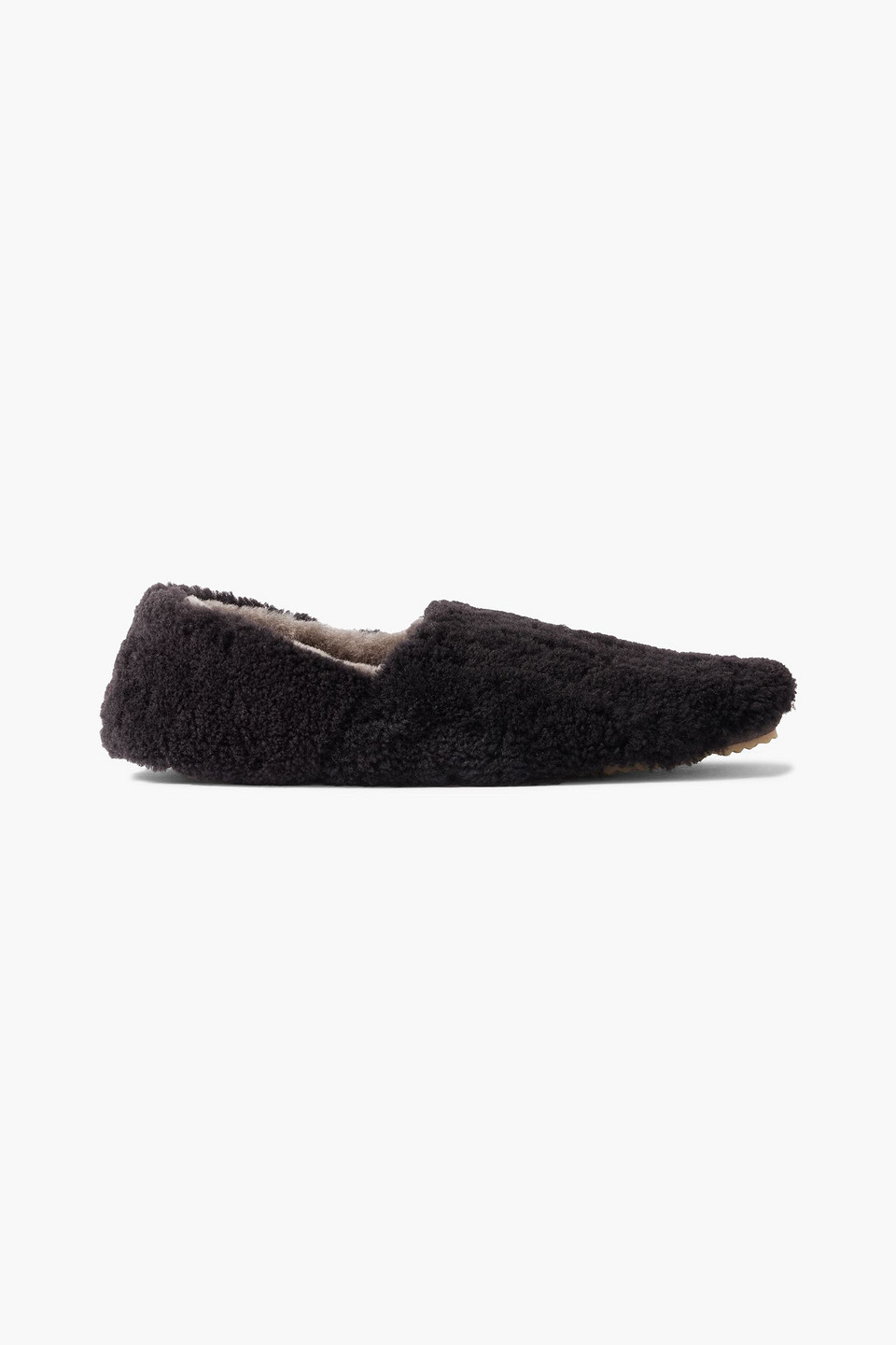 mr p. - shearling slippers - brown - eu 41