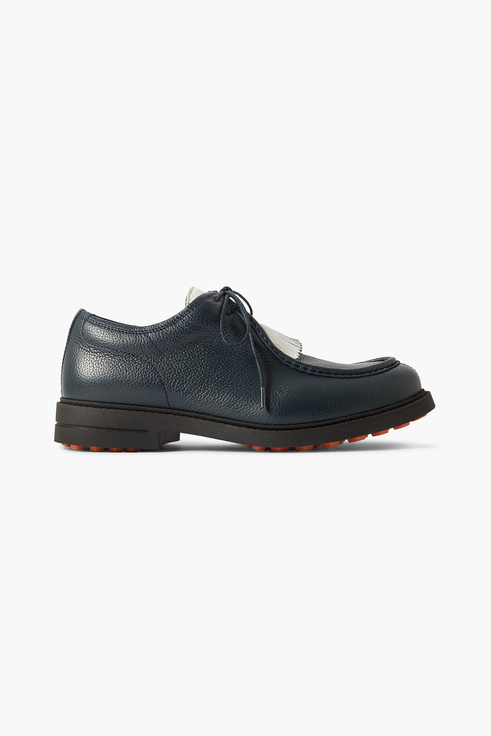 mr p. - golf fringed leather shoes - blue - uk 8
