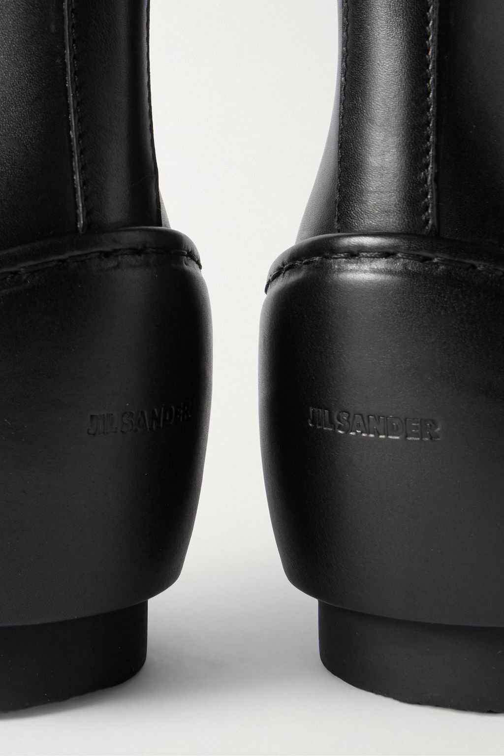 JIL SANDER Exaggerated-sole leather Chelsea boots | THE OUTNET