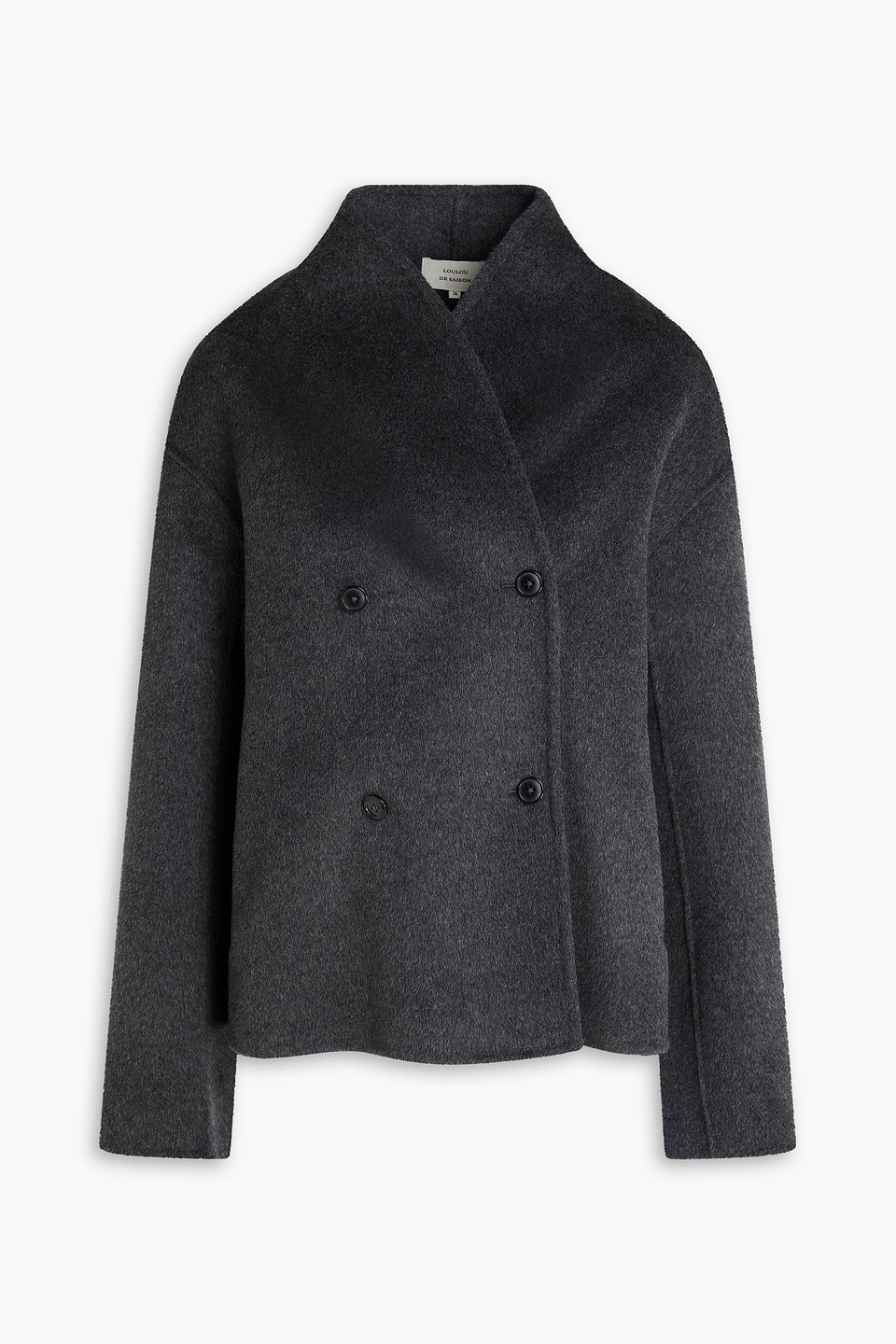 loulou de saison - meyer wool and cashmere-blend coat - gray - fr 38