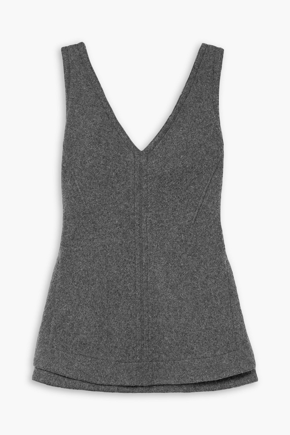 proenza schouler - winona paneled felt top - gray - us 6