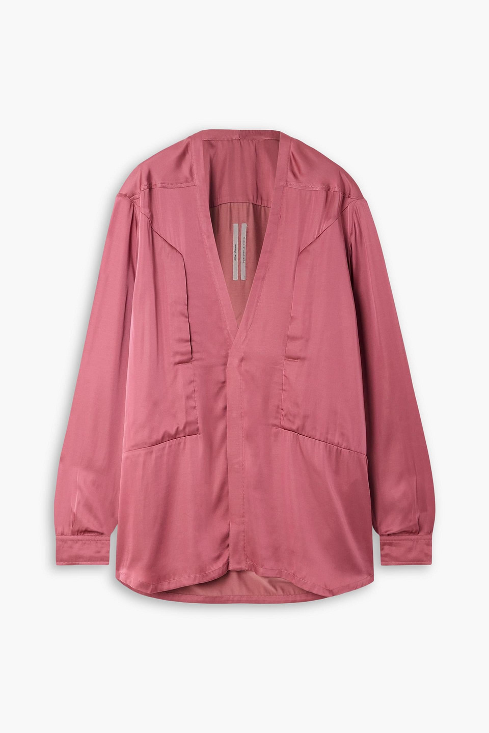 Rick Owens Satin Shirt In Pink
