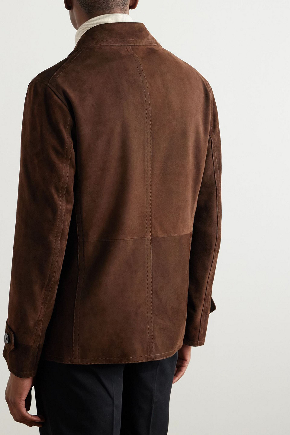  Tom Ford - Double-breasted Suede Jacket - Brown - It 46 