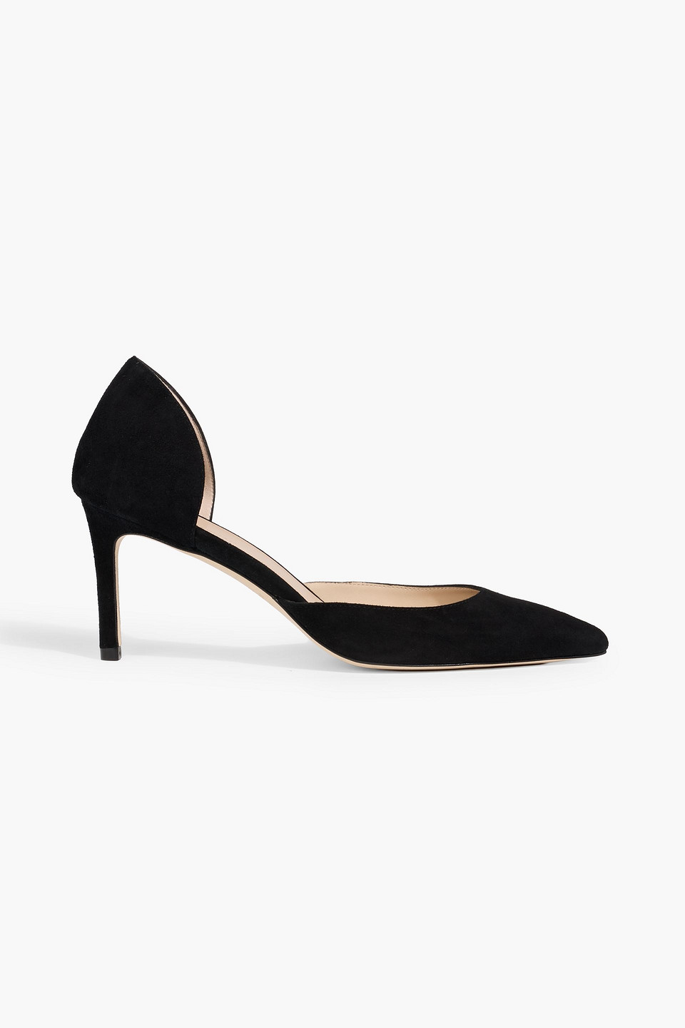 Stuart Weitzman Mara 75 Suede Pumps In Black