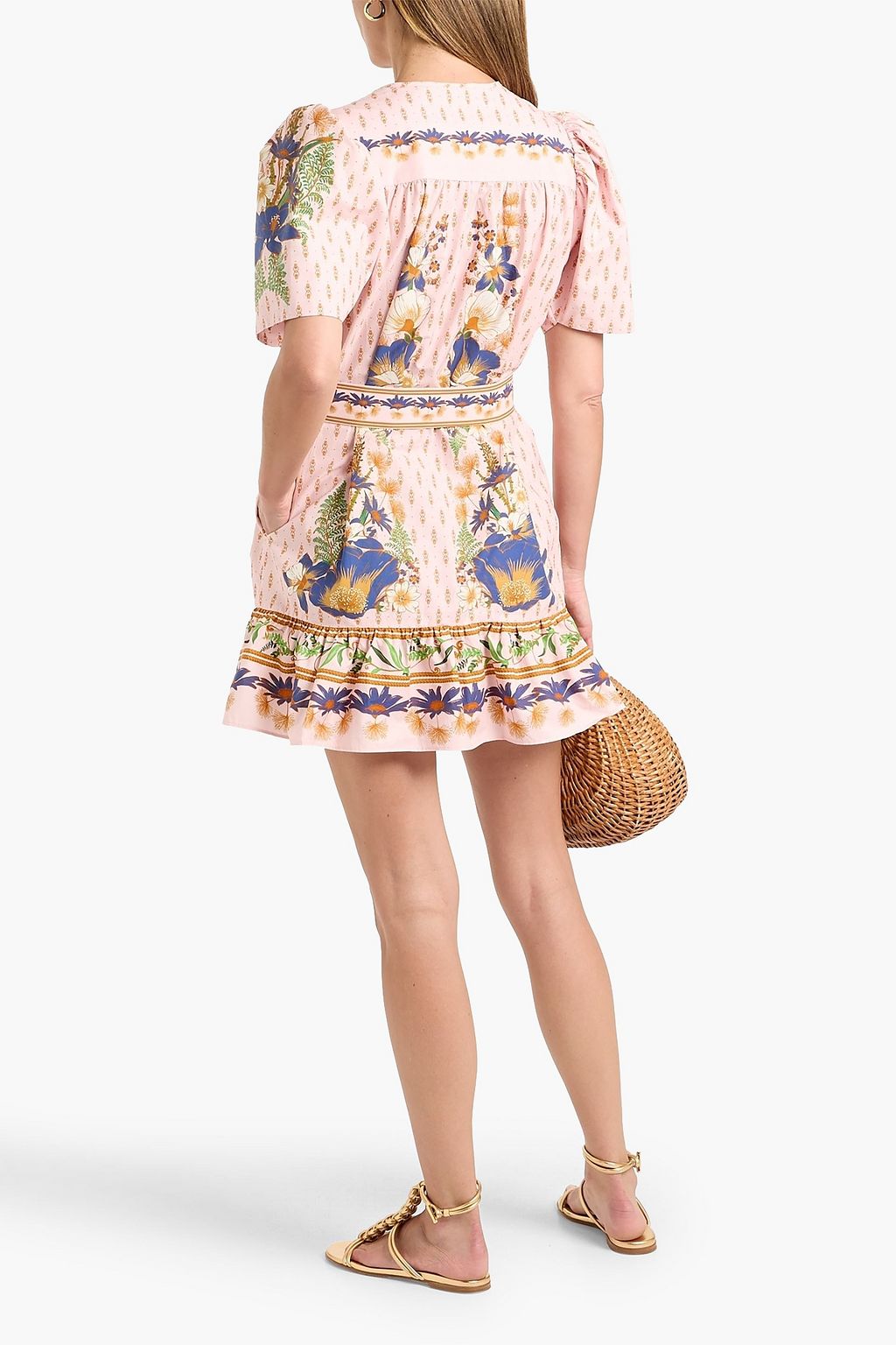 FARM RIO Printed cotton-poplin mini dress | THE OUTNET FARM RIO Printed cotton-poplin mini dress | THE OUTNET