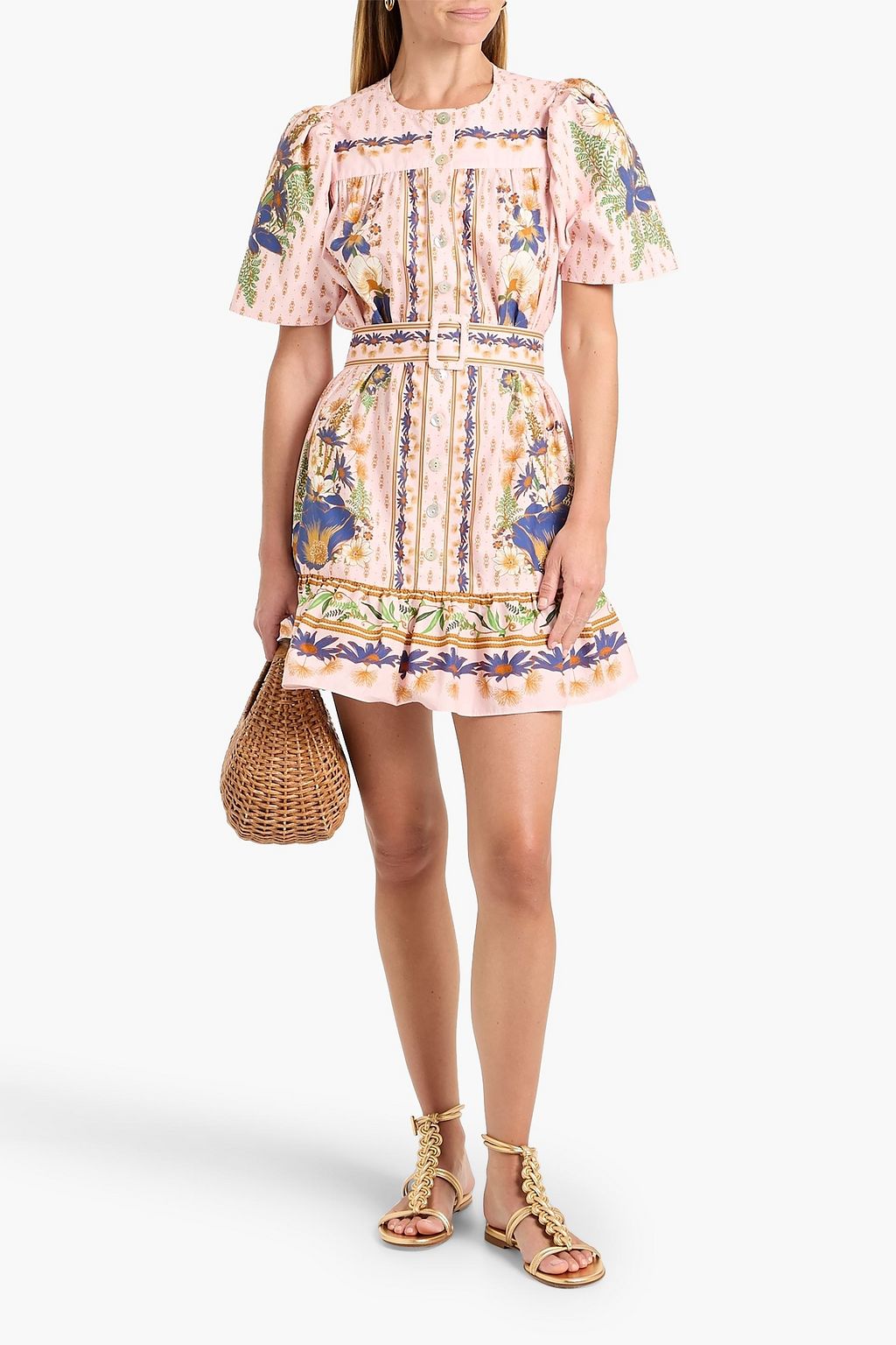 farm rio pop print a line dress FARM Rio, Poppy Flowers Maxi dress, Women, Yellow, M, Dresses, Viscose