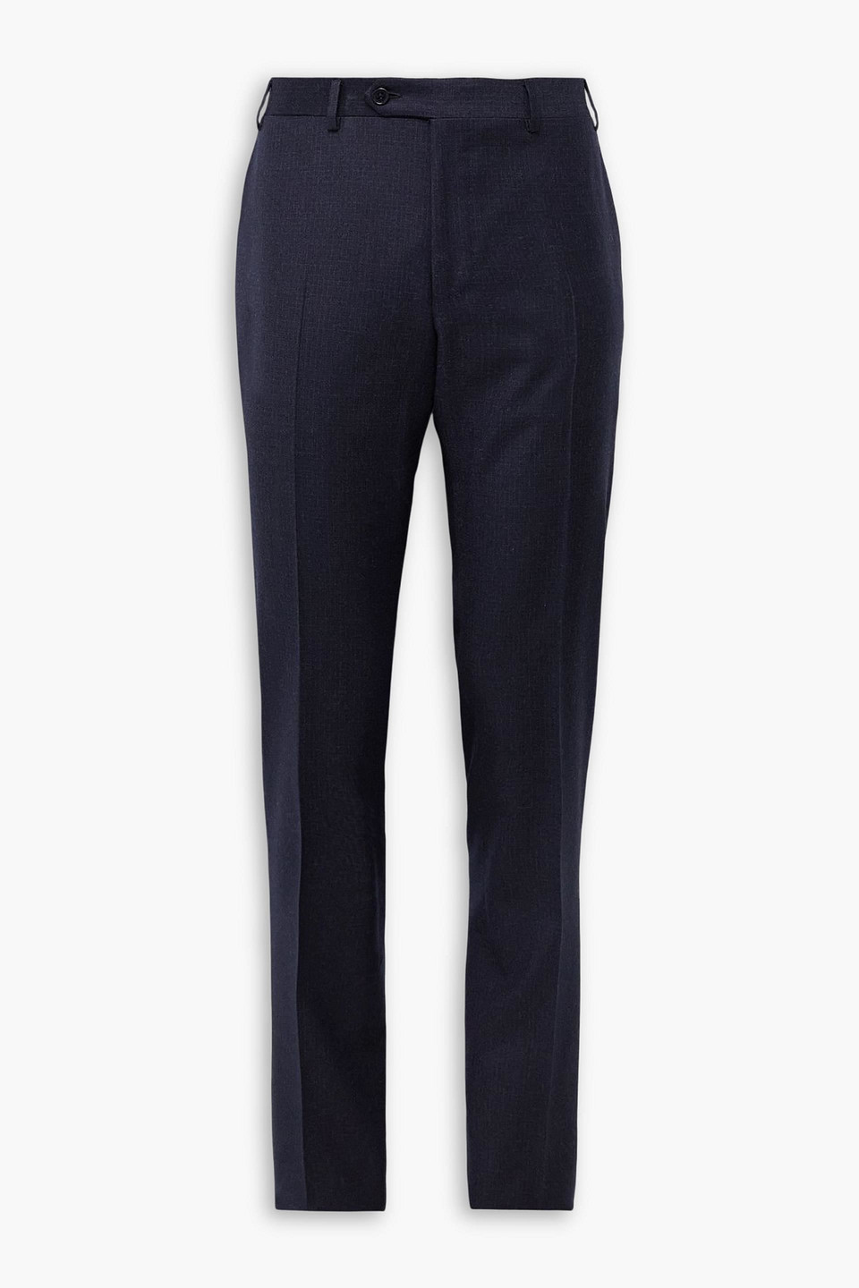 canali - slim-fit checked wool suit pants - blue - it 56