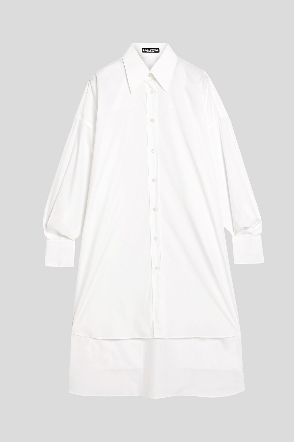 DOLCE&AMP;GABBANA Oversized cotton-poplin shirt dress | THE OUTNET