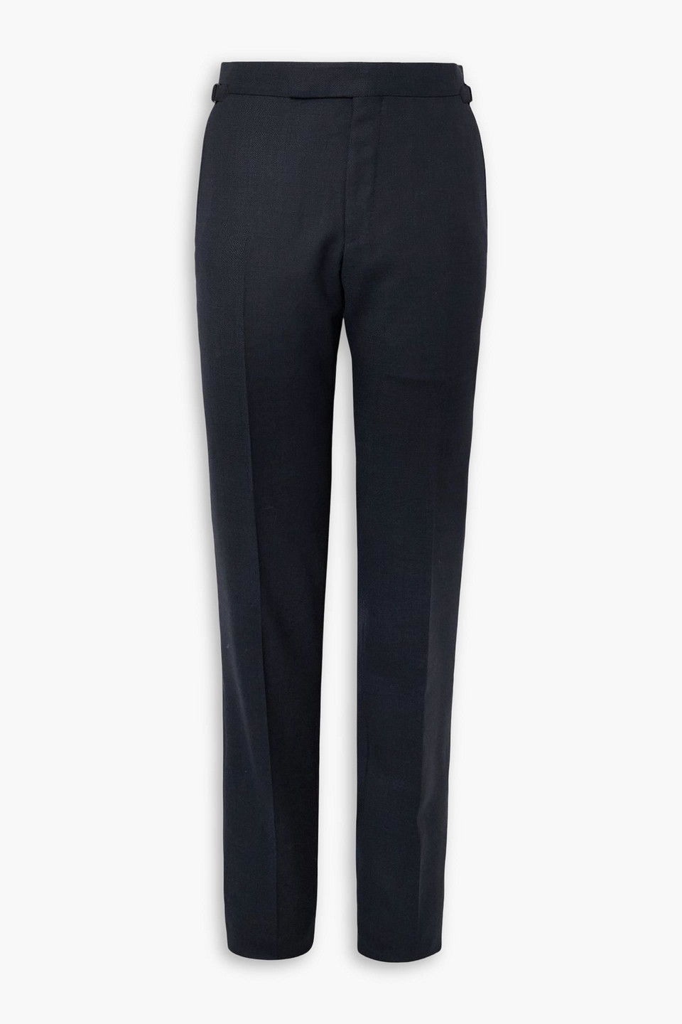 Tom Ford O'connor Straight-leg Textured Stretch-wool Suit Pants In Blue