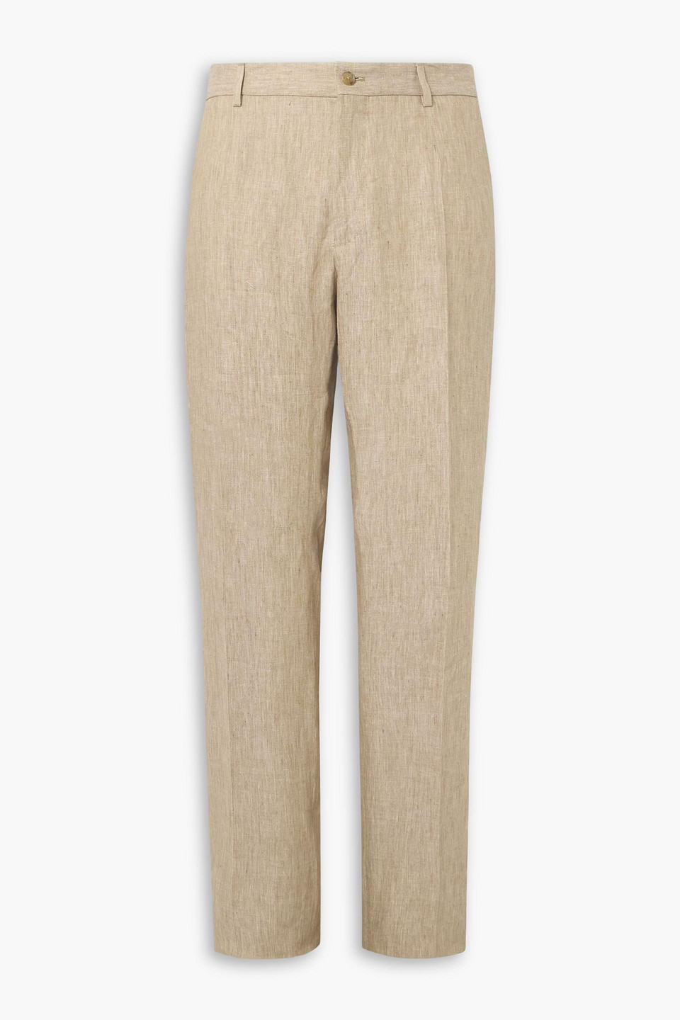 dolce&gabbana - straight-leg linen suit pants - neutral - it 46
