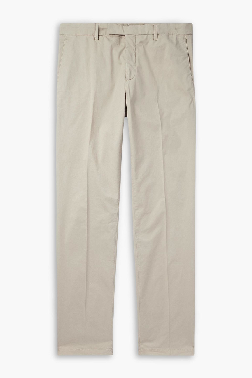 boglioli - slim-fit tapered garment-dyed cotton-blend twill suit pants - neutral - it 50