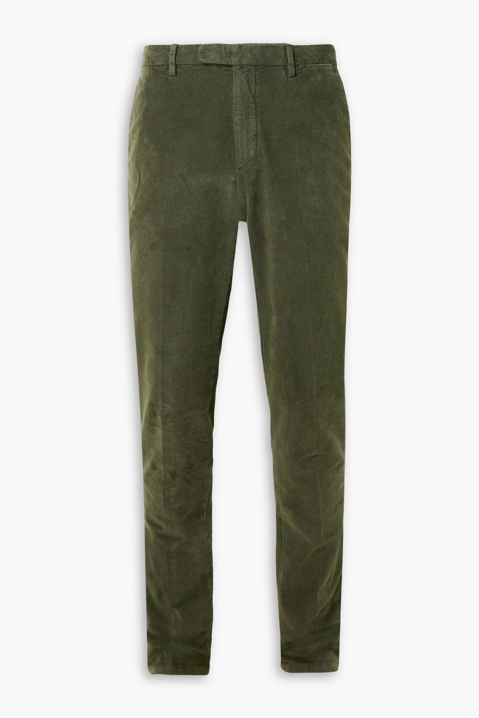 boglioli - slim-fit garment-dyed cotton-blend corduroy suit pants - green - it 54