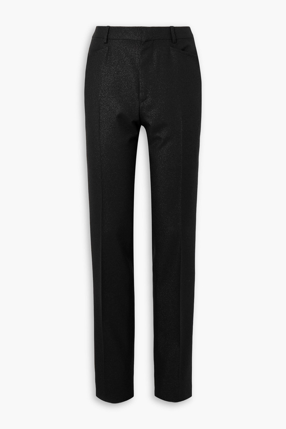 tom ford - straight-leg prince of wales checked wool-blend suit pants - black - it 50