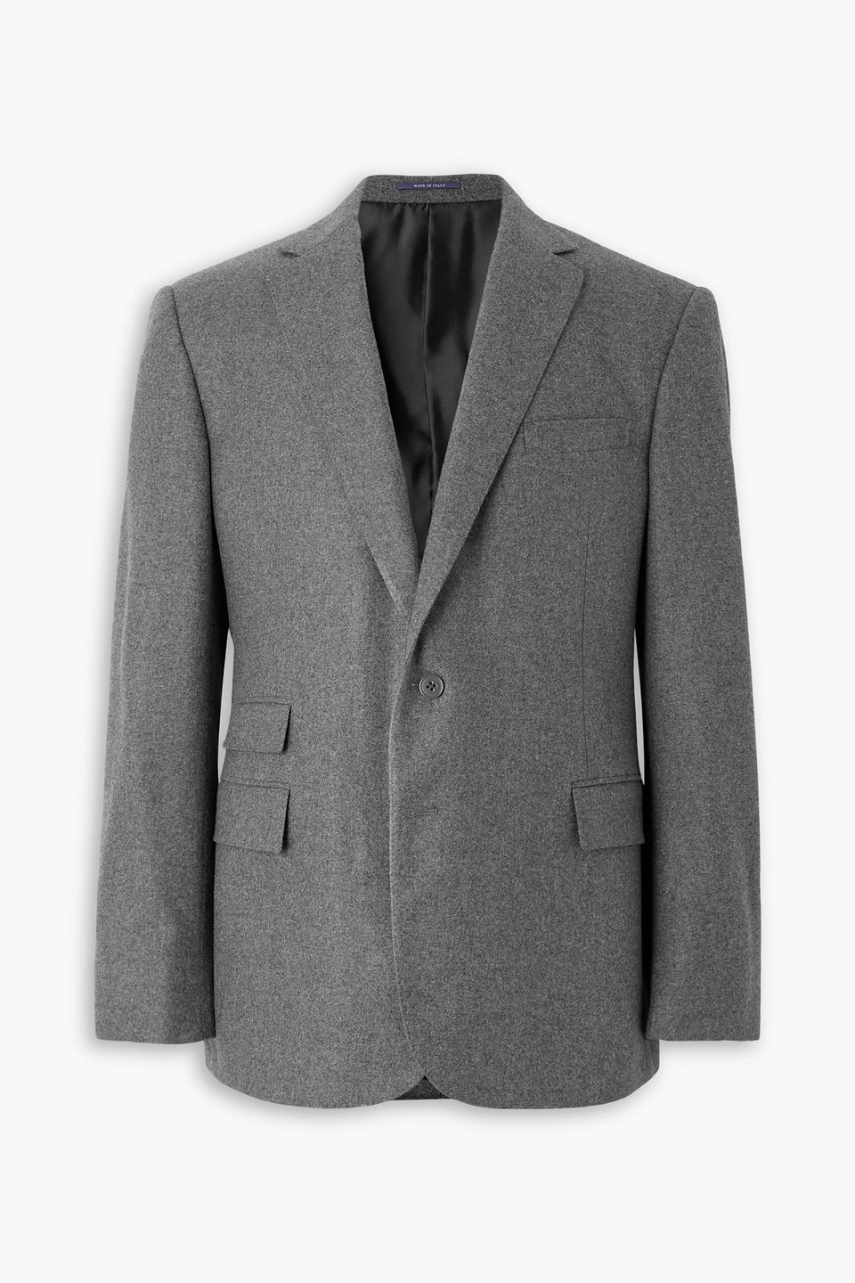 ralph lauren purple label - gregory wool-flannel suit jacket - gray - us 40
