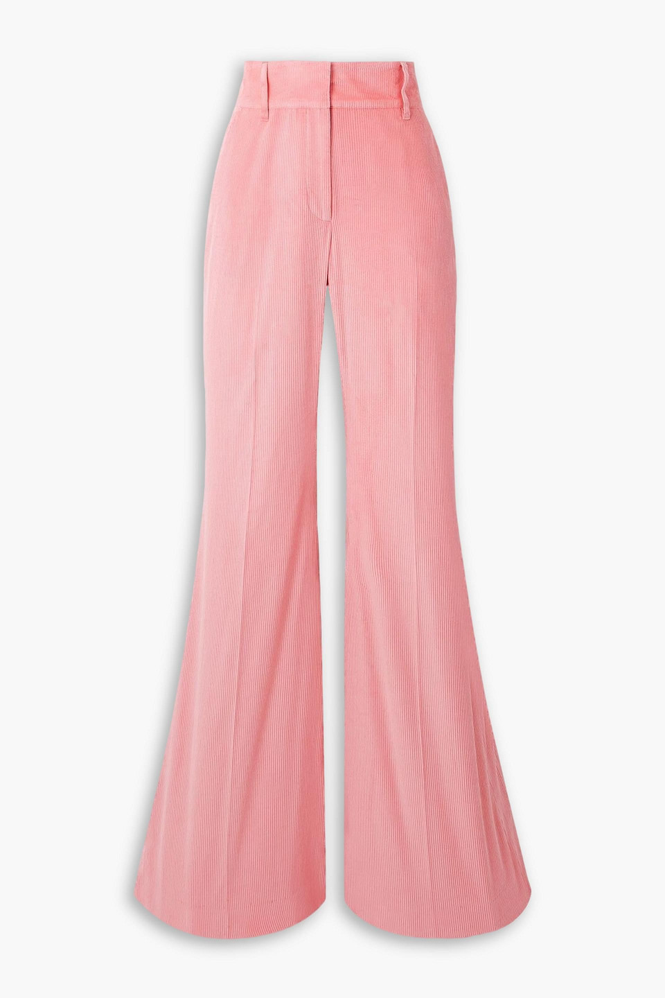 Gabriela Hearst Ianthe Cotton-corduroy Flared Pants In Multi