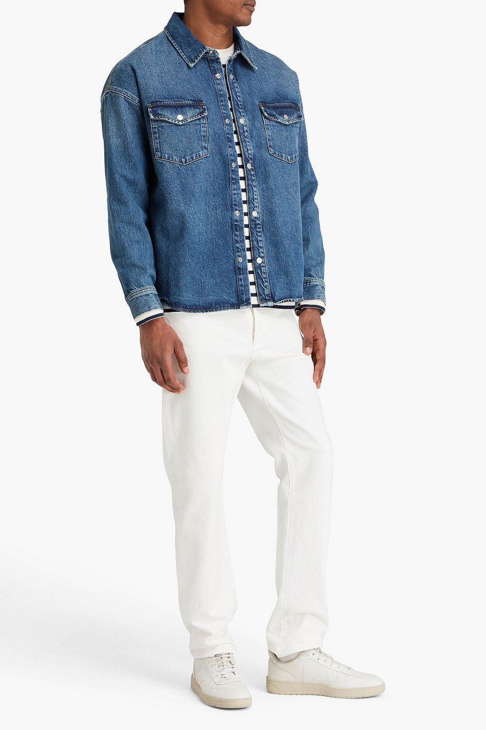  Frame - Denim Shirt - Blue - Xs 