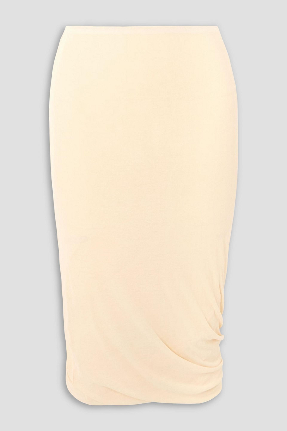 jil sander - cotton-crepe midi skirt - white - fr 36
