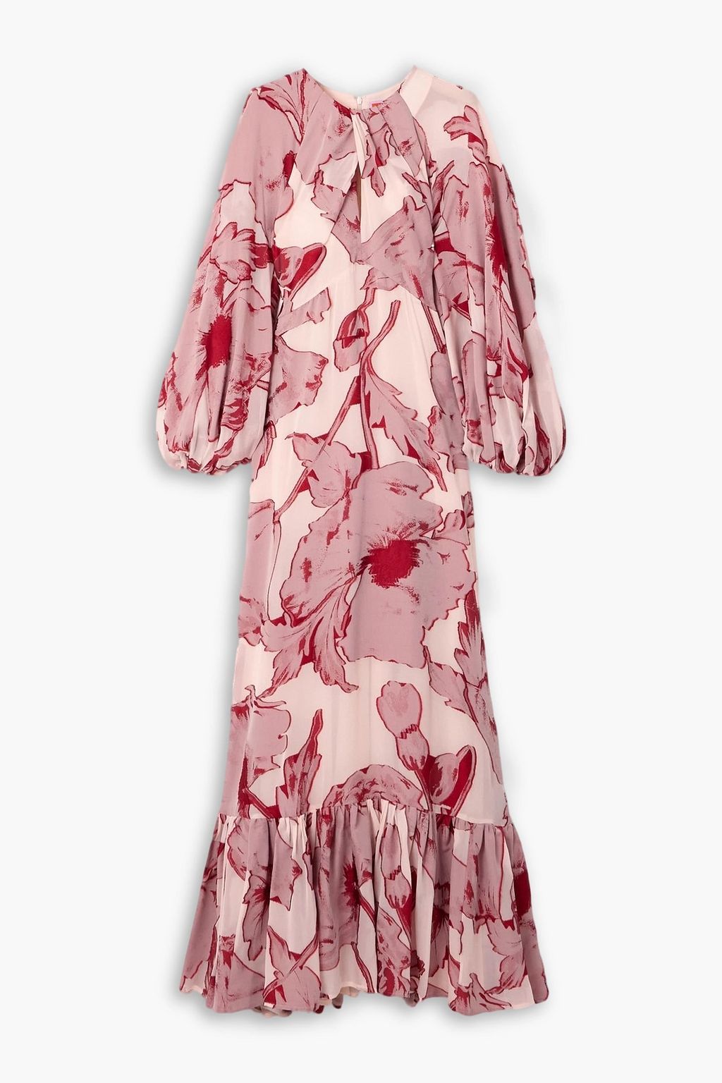 LA DOUBLEJ Printed silk-blend chiffon maxi dress | THE OUTNET LA DOUBLEJ Printed silk-blend chiffon maxi dress | THE OUTNET