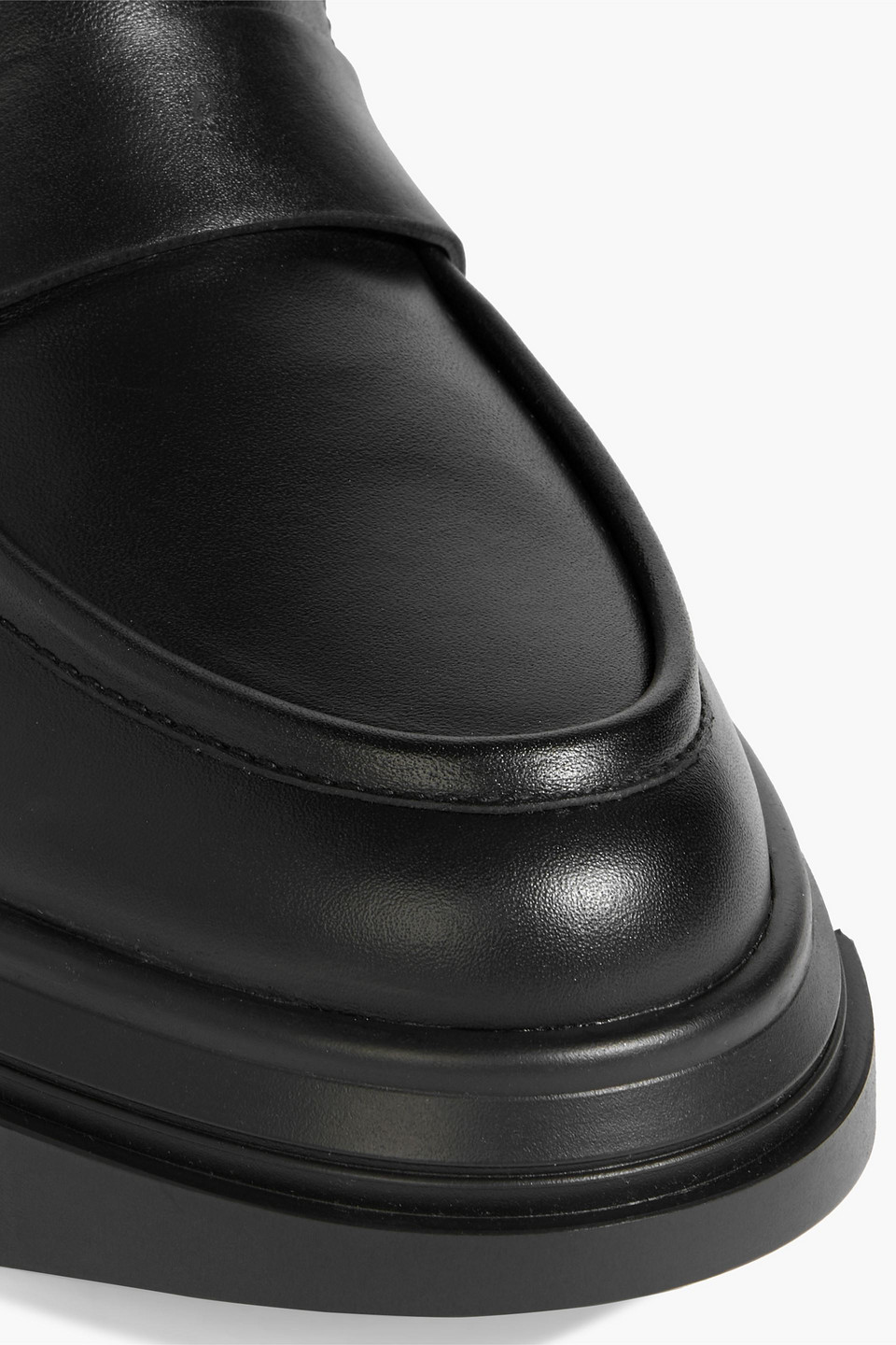 Stuart Weitzman Noho Leather Platform Loafers In Multi