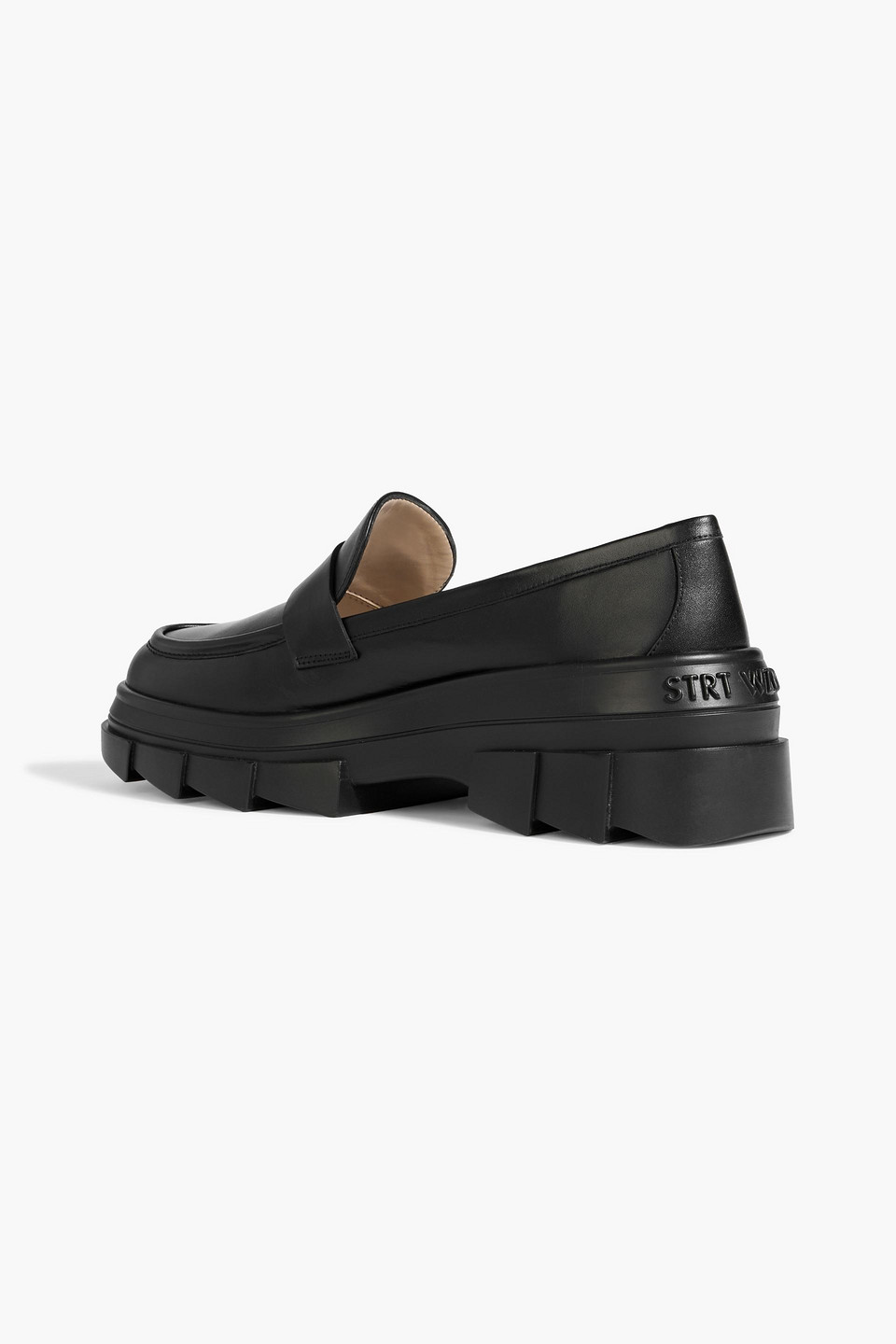 Stuart Weitzman Noho Leather Platform Loafers In Multi