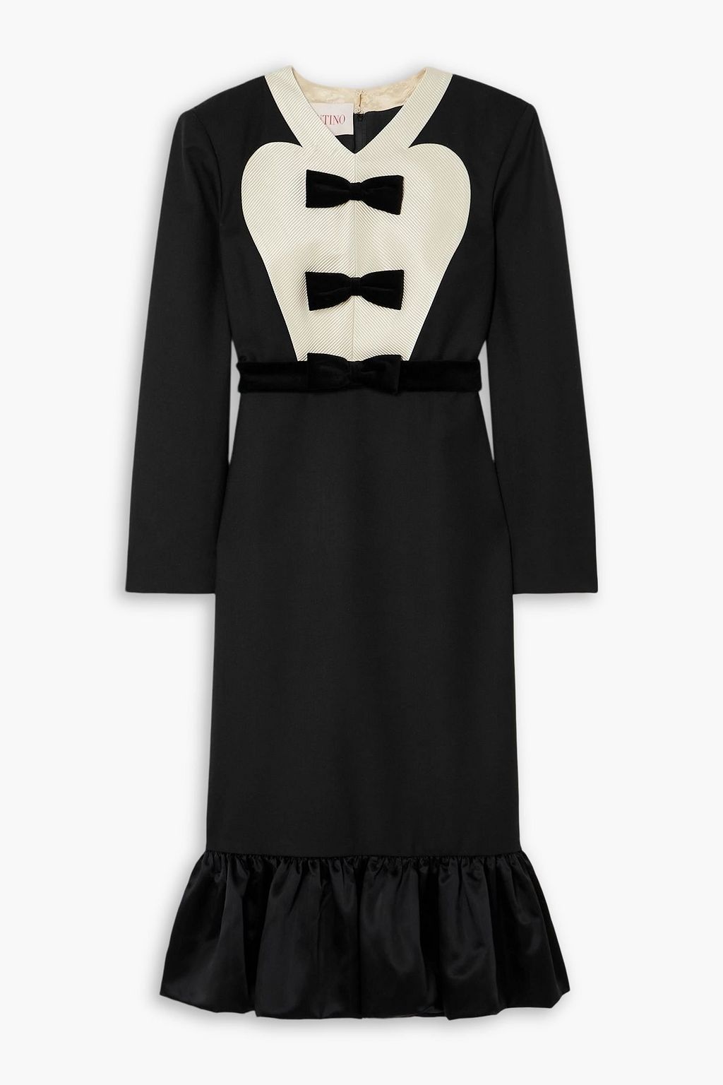 eyelet lace midi dress Colorblock Eyelet Lace Midi Dress