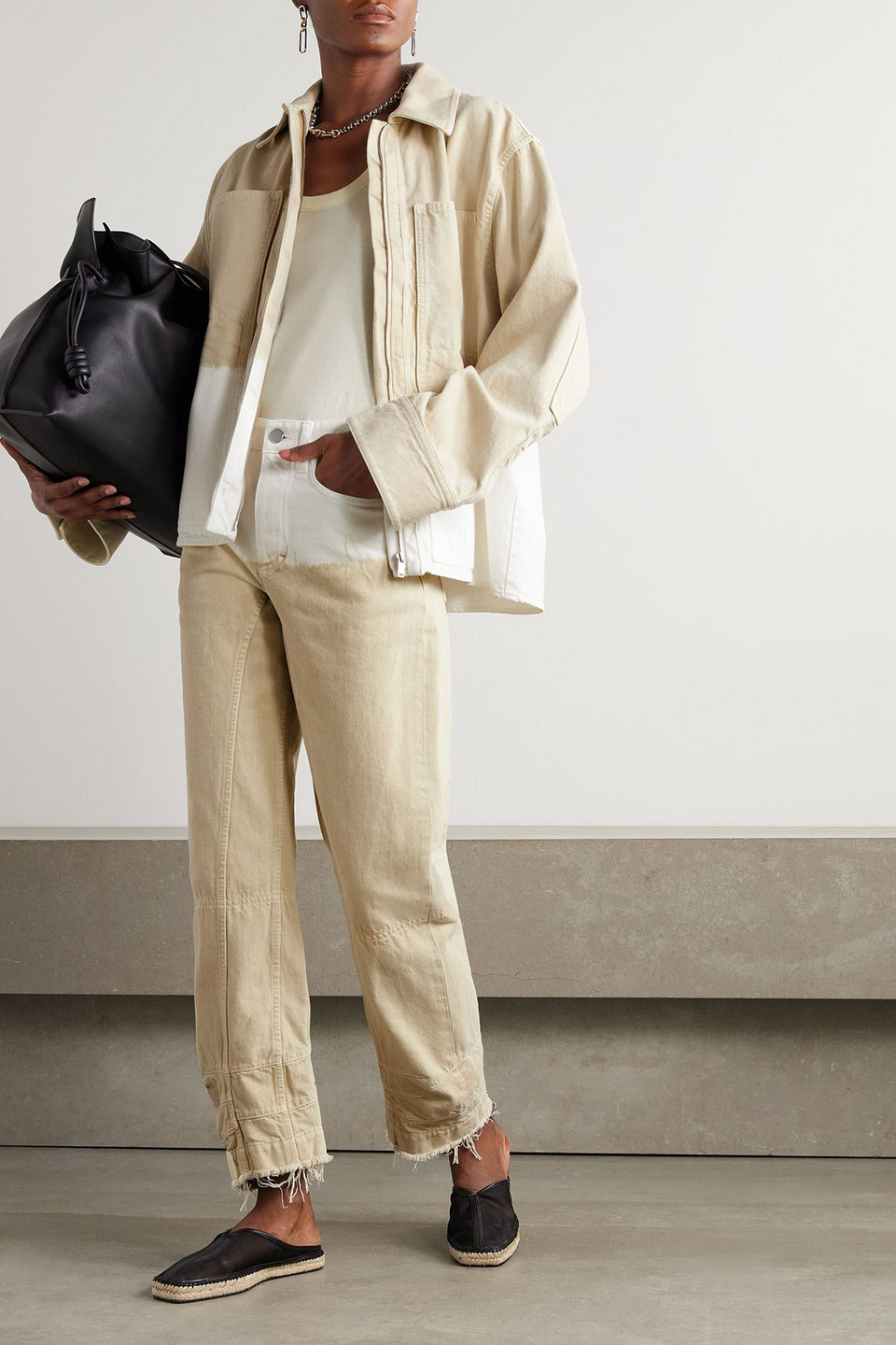  Jil Sander - Jeansjacke Mit Farbverlauf - Neutral - Fr 36 