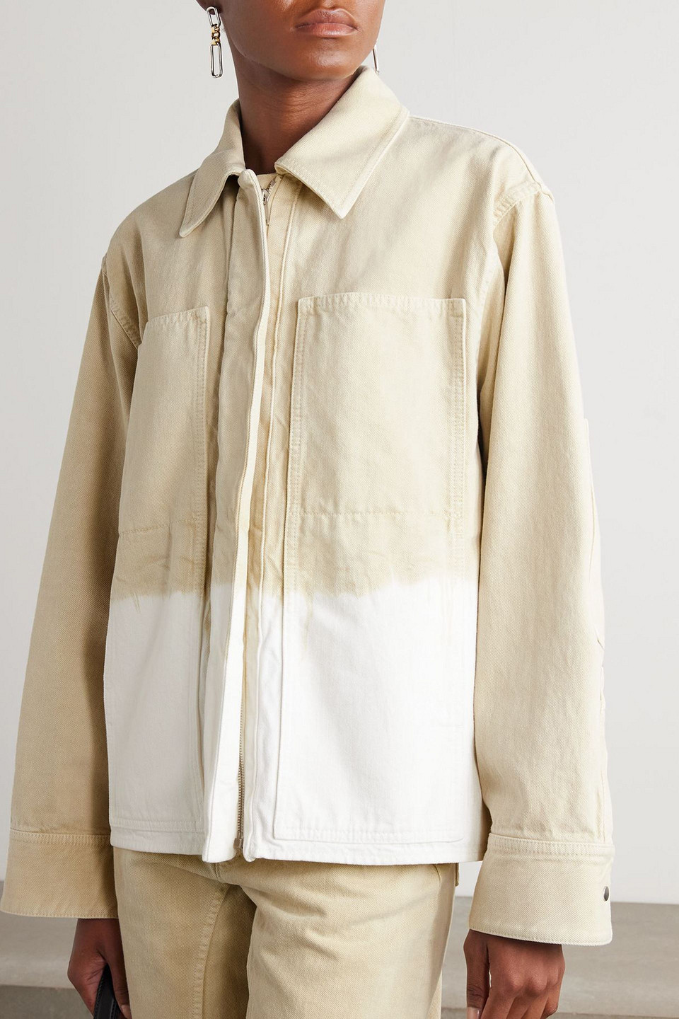  Jil Sander - Jeansjacke Mit Farbverlauf - Neutral - Fr 36 