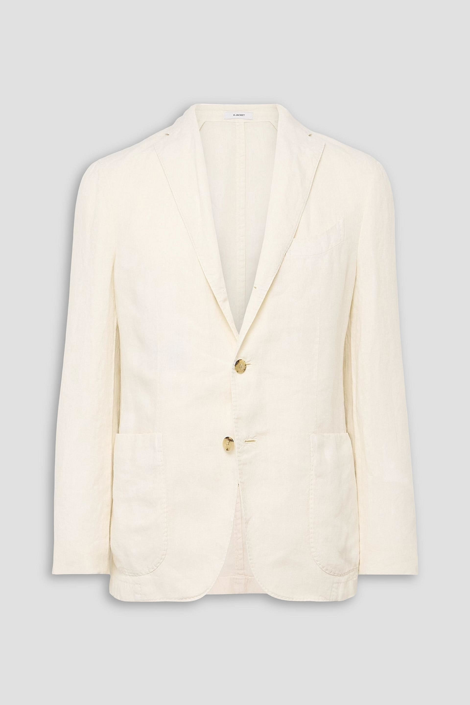 boglioli - unstructured linen blazer - white - it 56