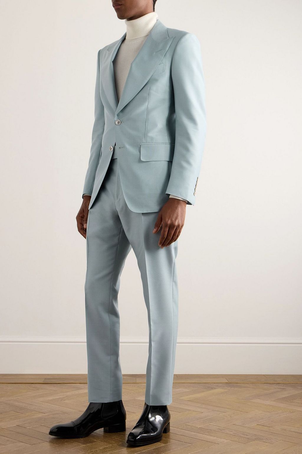 TOM FORD Atticus wool and silk-blend twill suit jacket | THE OUTNET