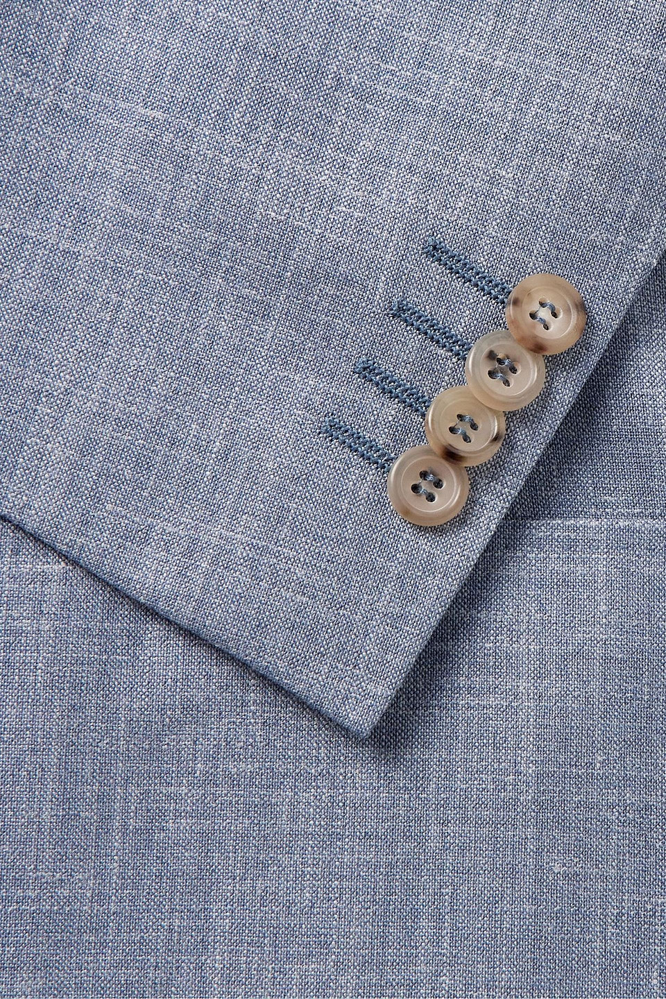 Canali Unstructured Cupro Blazer In Blue