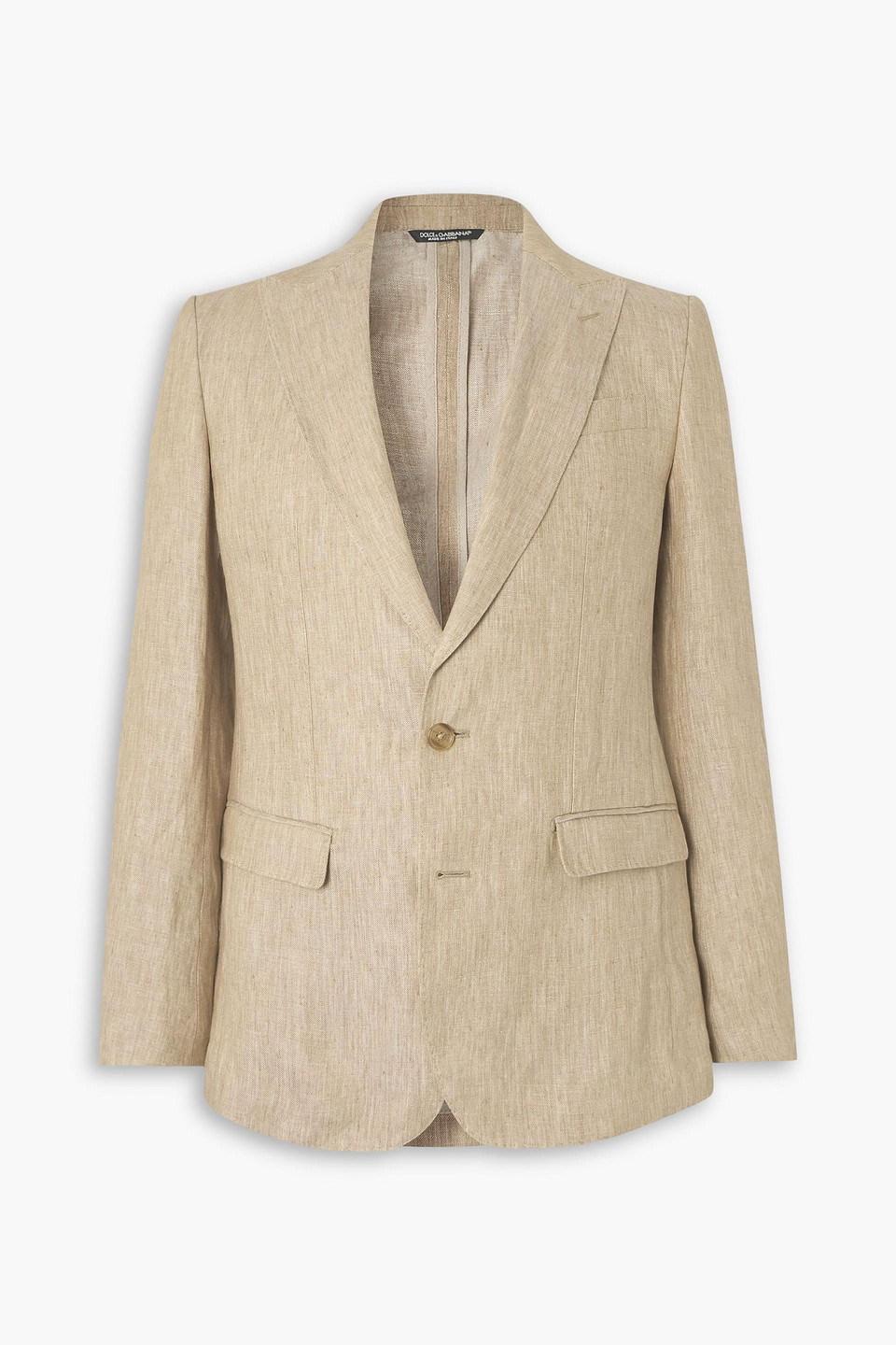 dolce&gabbana - linen suit jacket - neutral - it 46
