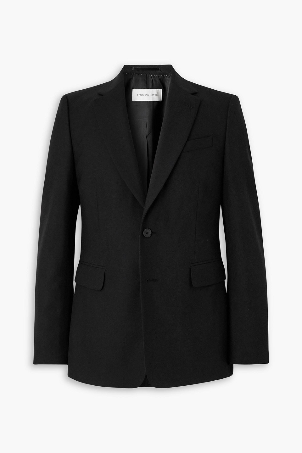 dries van noten - grain de poudre wool blazer - black - it 46