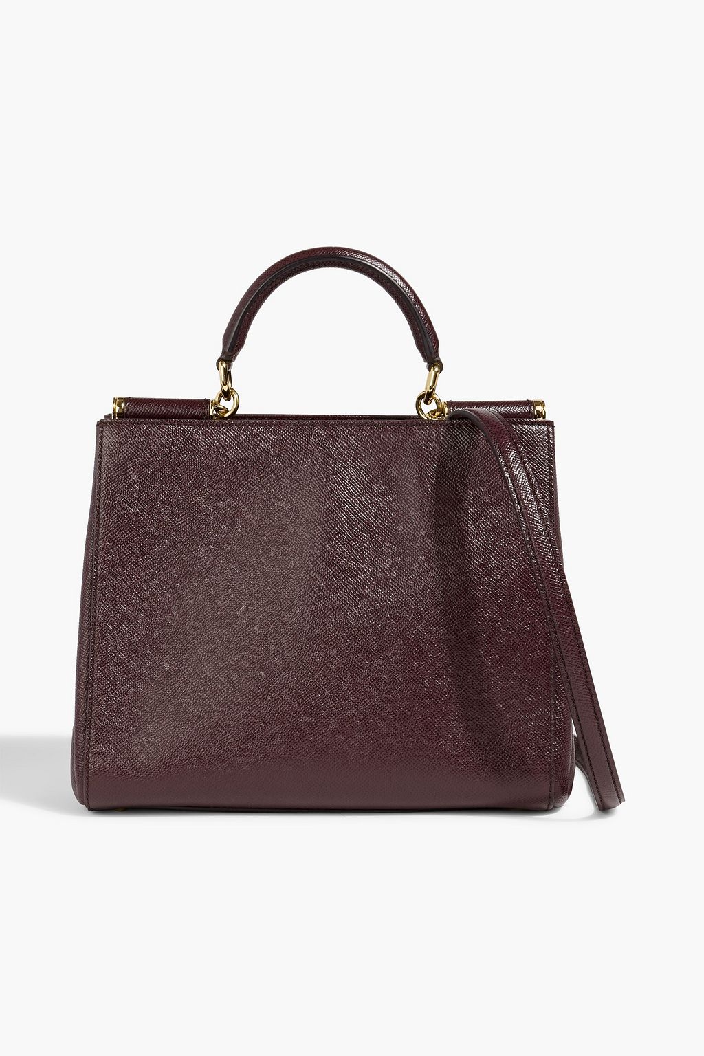 DOLCE&AMP;GABBANA Sicily pebbled-leather tote | THE OUTNET