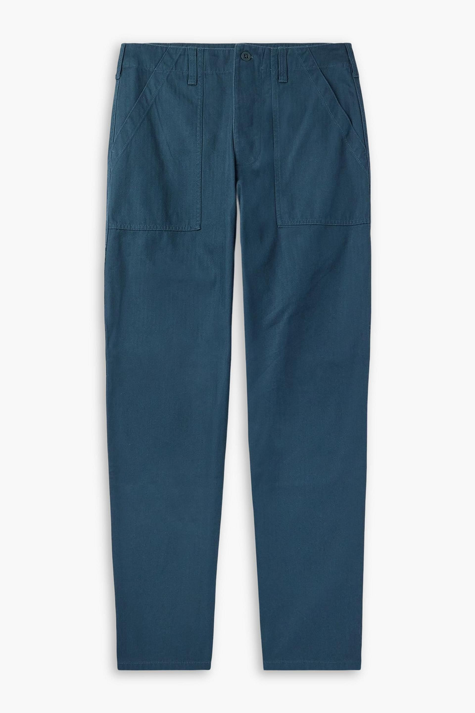 nike - straight-leg cotton pants - blue - 28