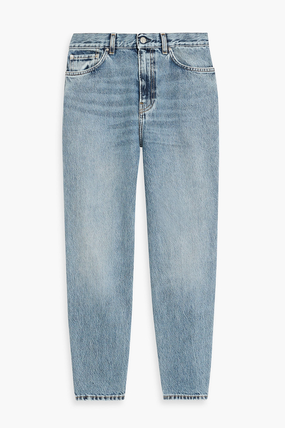 toteme - high-rise tapered jeans - blue - 23w/ 30l