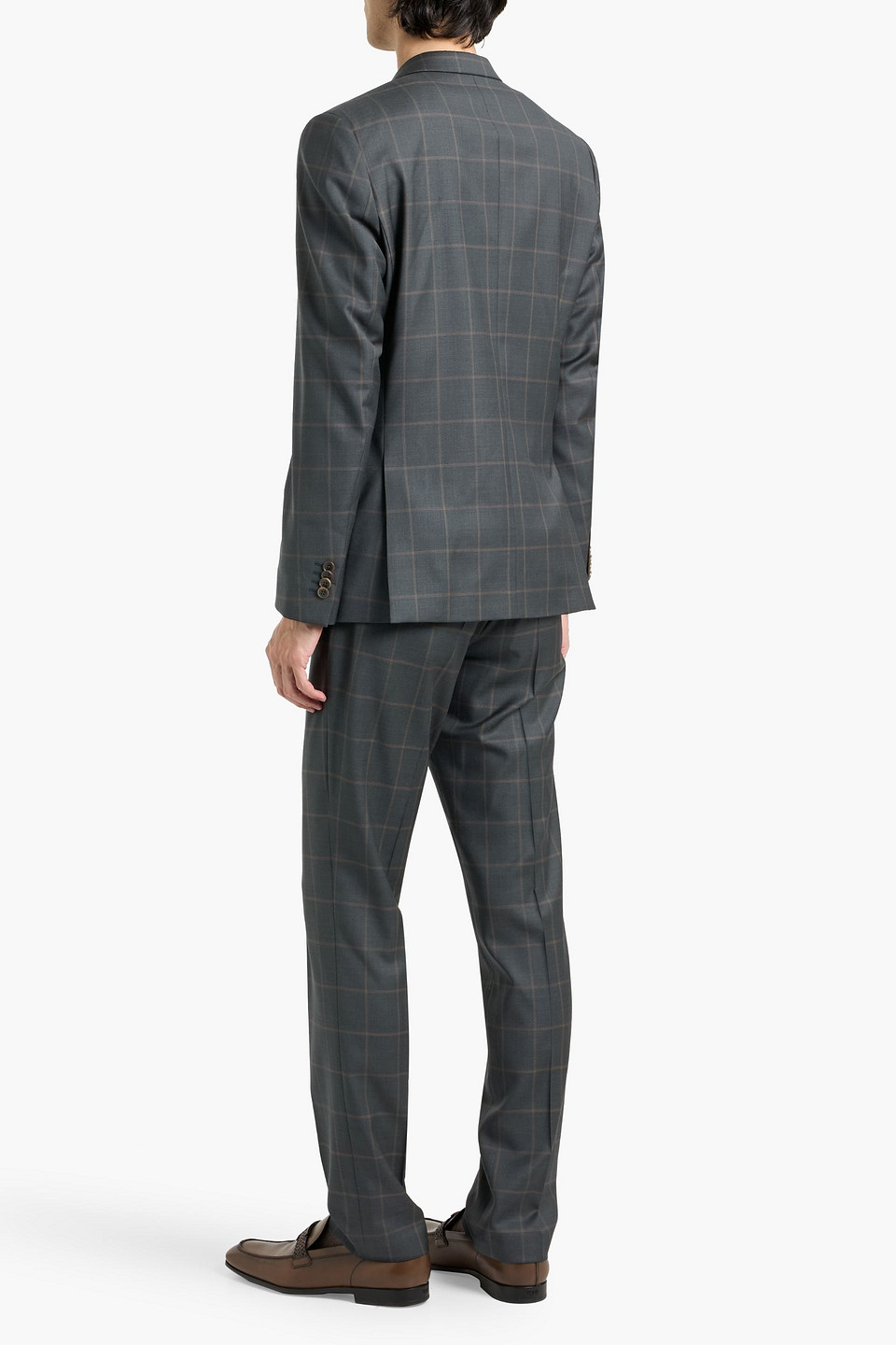  Paul Smith - Checked Wool-blend Suit - Gray - Us 36 
