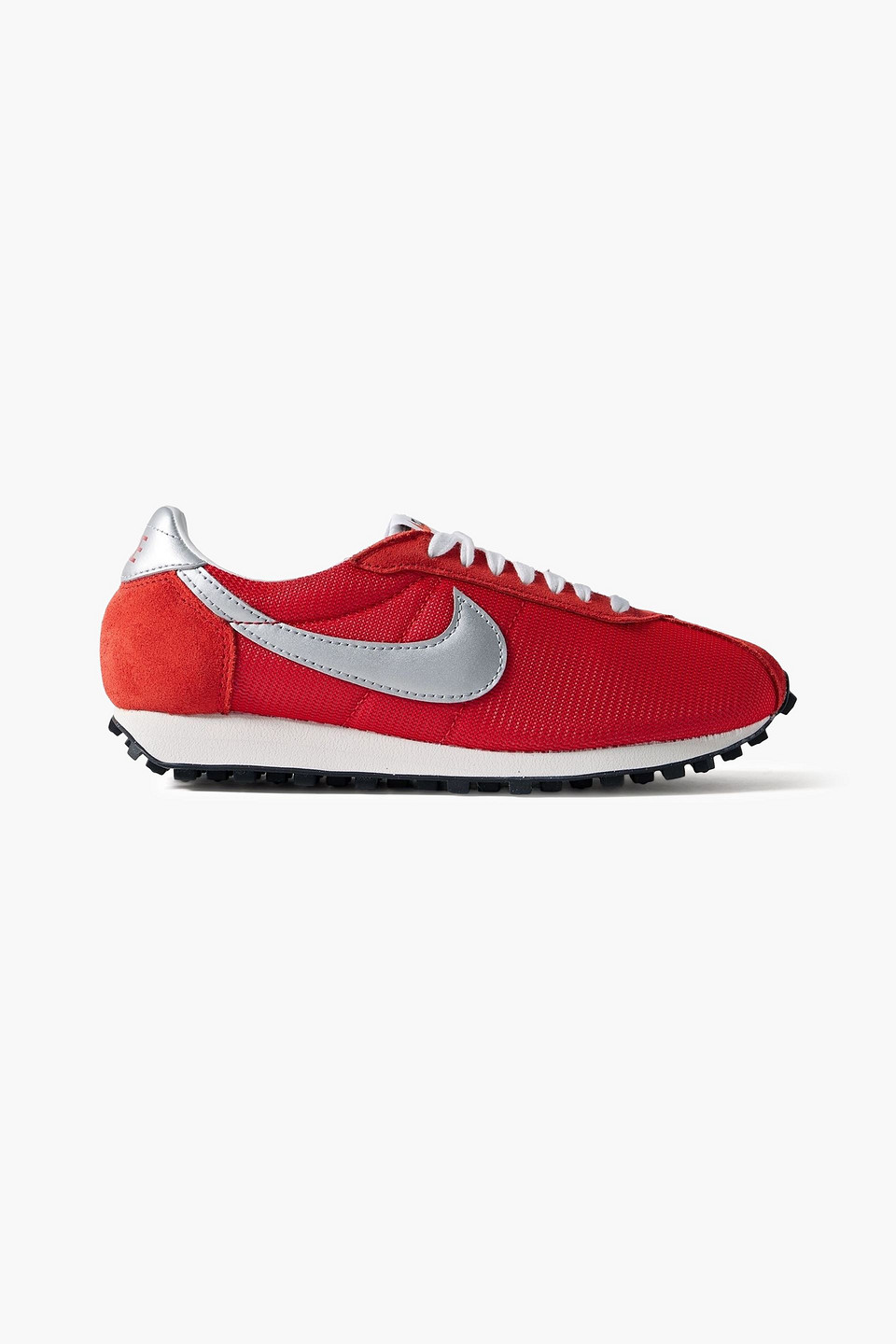 nike - ld-1000 leather and brushed suede-trimmed mesh sneakers - red - w 6.5 / m 5