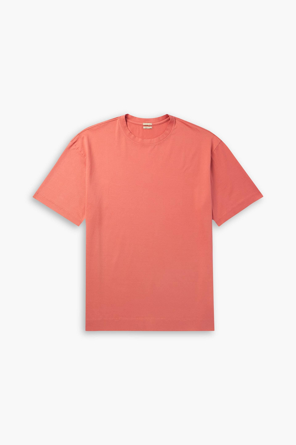 dunhill - cotton-jersey t-shirt - orange - xxl