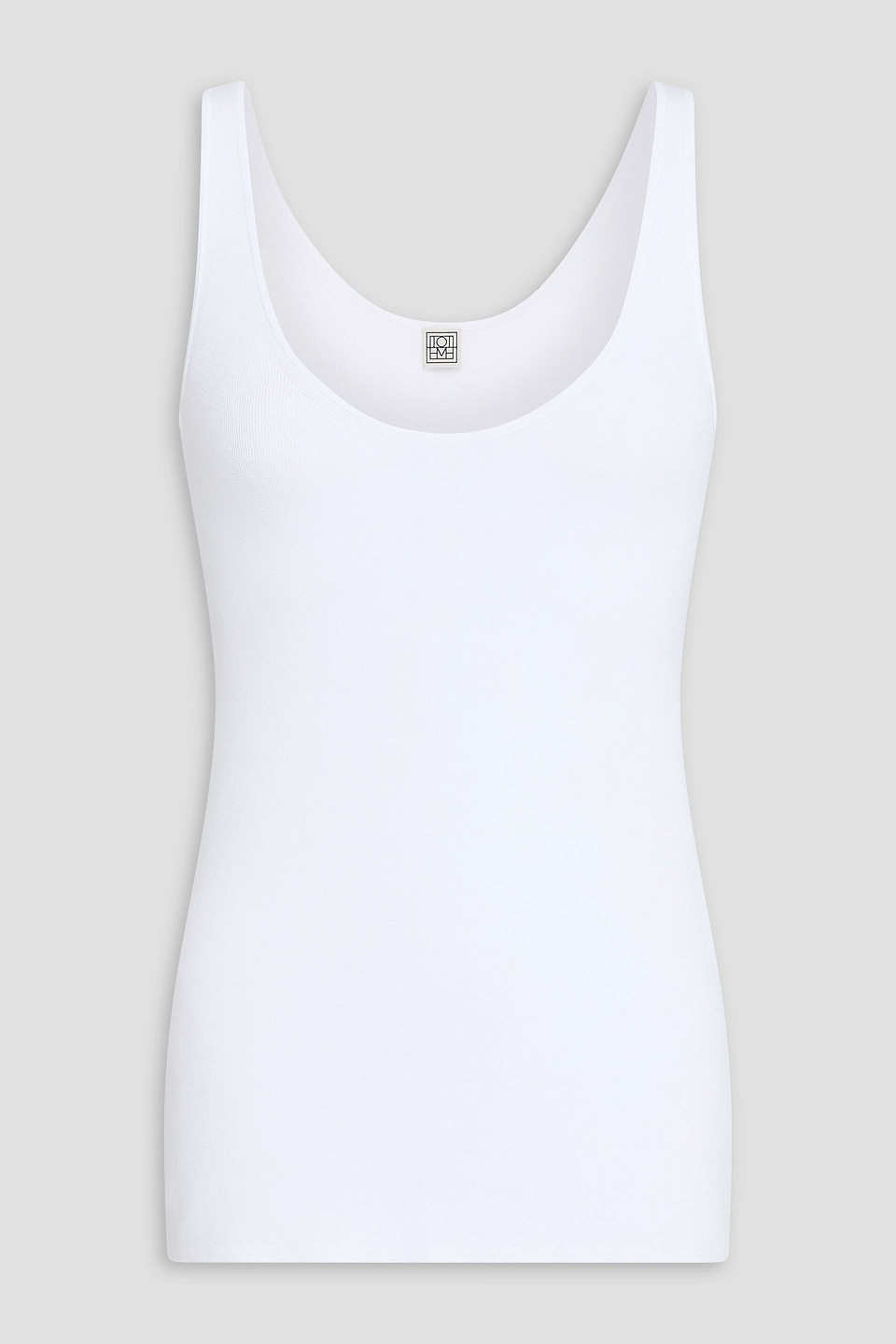 toteme - cotton tank - white - xs
