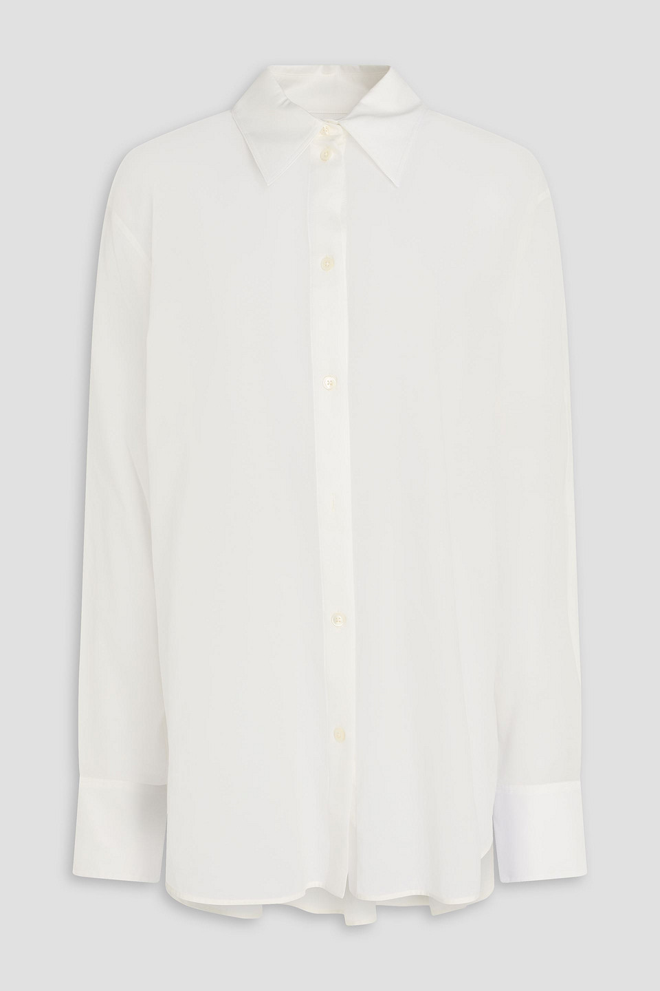 Totême Cotton And Lyocell-blend Shirt In White
