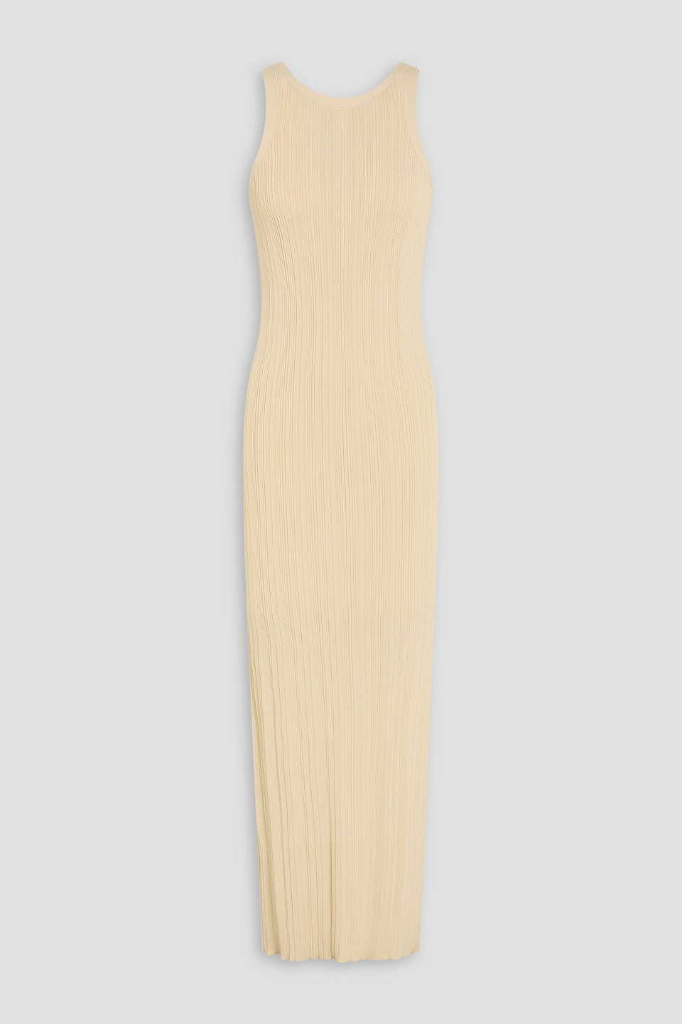 toteme - ribbed-knit maxi dress - white - xs