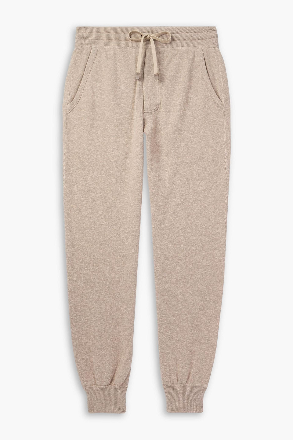 tom ford - tapered cashmere and wool-blend track pants - neutral - it 46