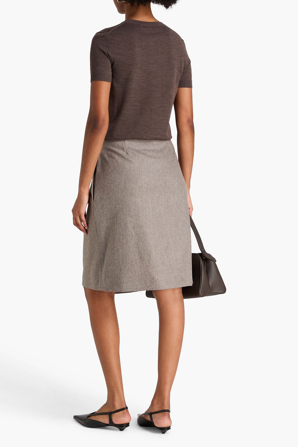  Theory - Wool Top - Brown - Xl 