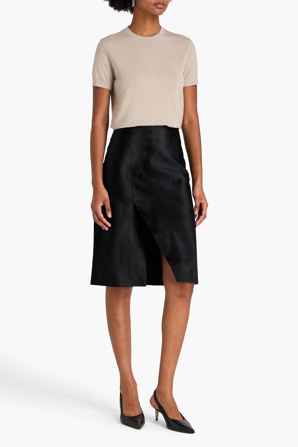  Theory - Wool Top - Neutral - Xl 