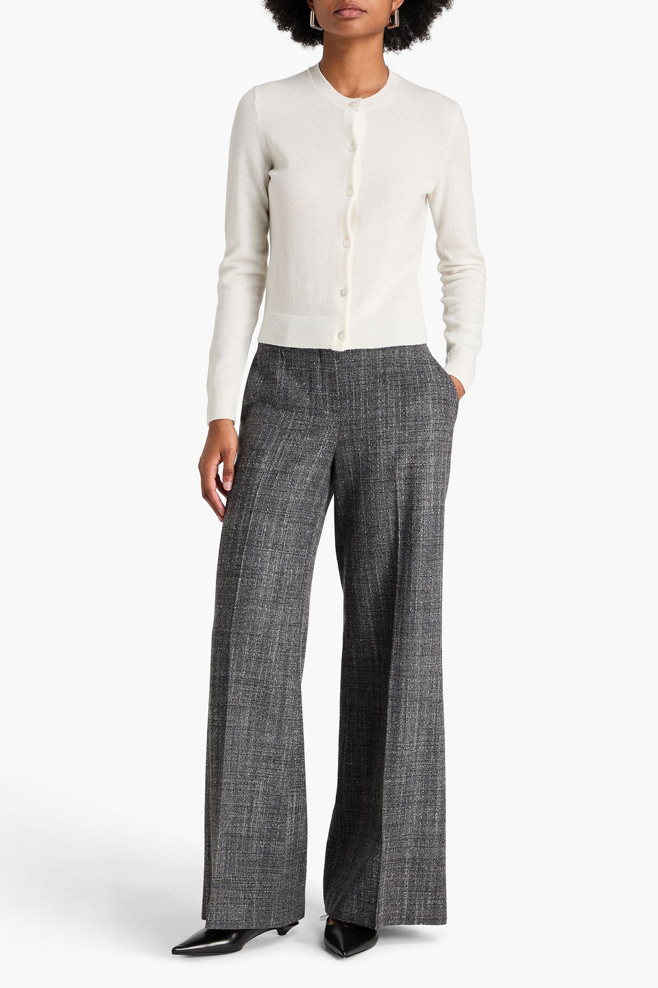  Theory - Cashmere Cardigan - White - S 