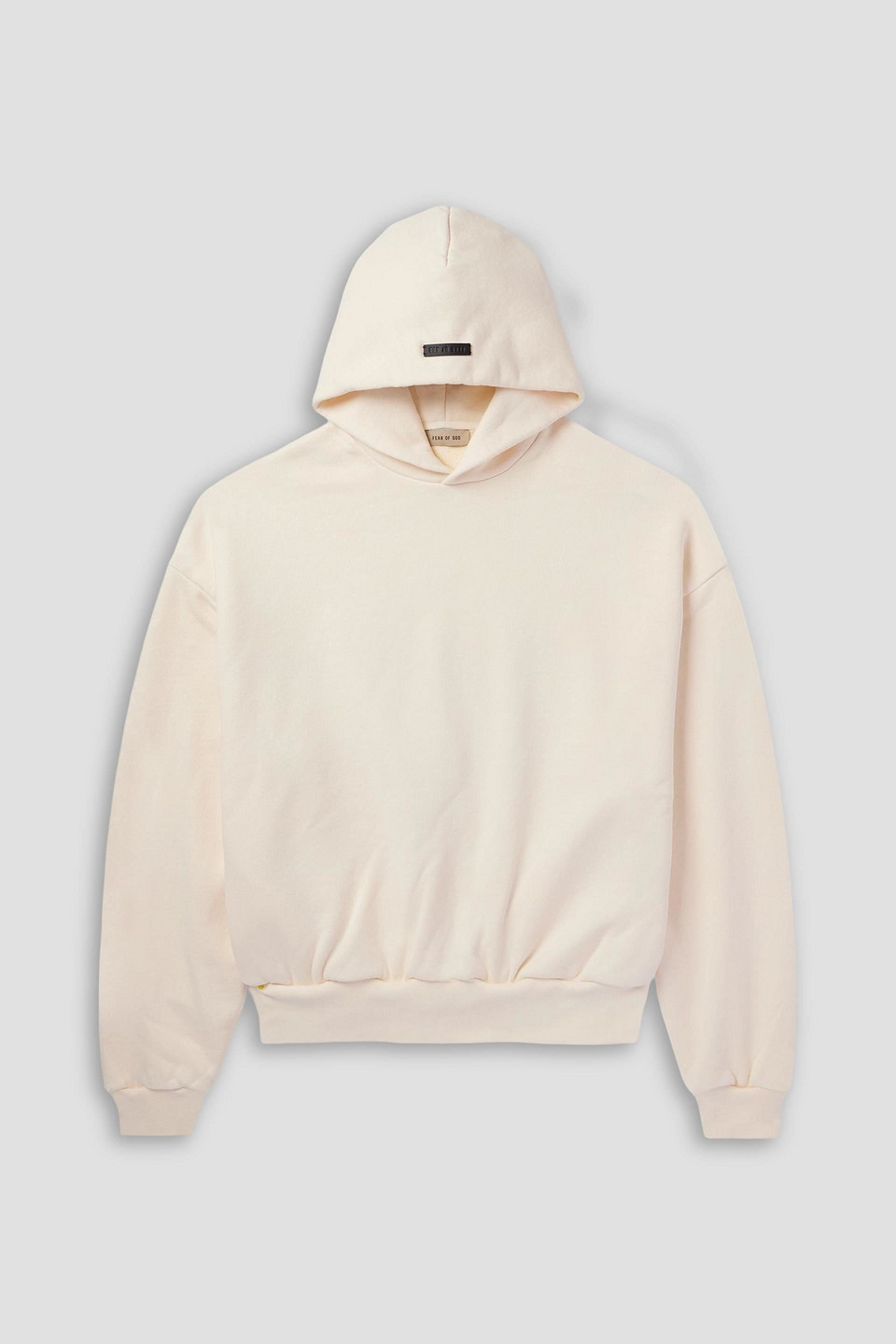 fear of god - logo-print cotton-jersey hoodie - white - xxl