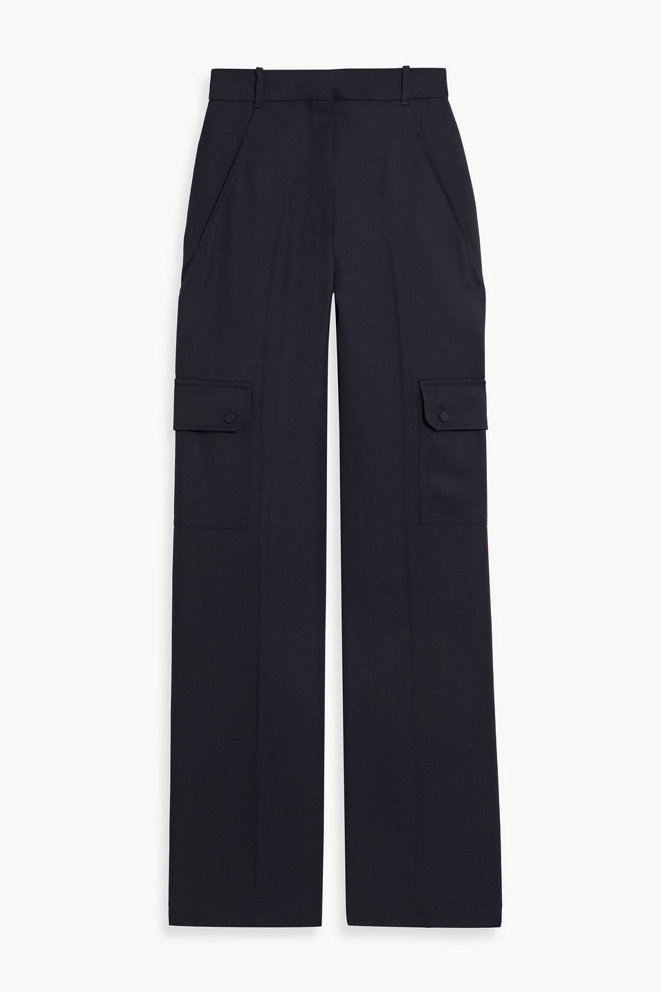 mcqueen - wool straight-leg pants - blue - it 38